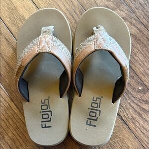 Flojos Beige and Brown Sandals